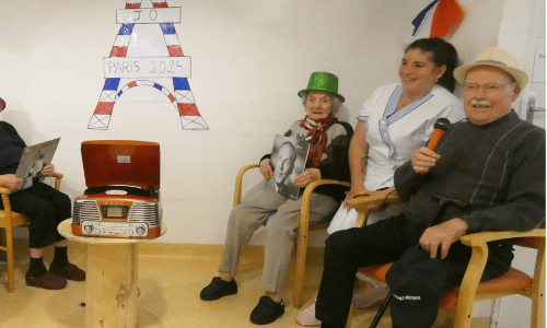 Borne mélo à l'EHPAD Borne mélo à l'EHPAD